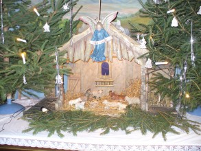 Vánoční výzdoba kostela sv. Floriána